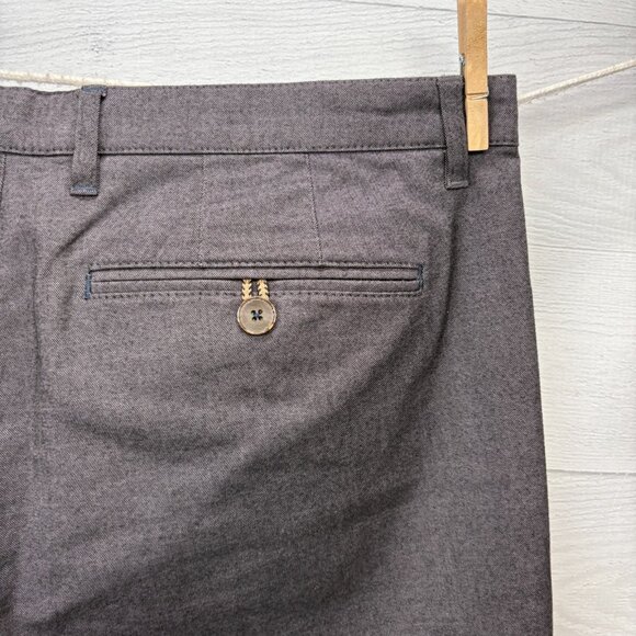 Ted Baker London Volvek Slim Fit Chino Pants Gray 38R Contrast Cuff Ankle - Picture 12 of 15